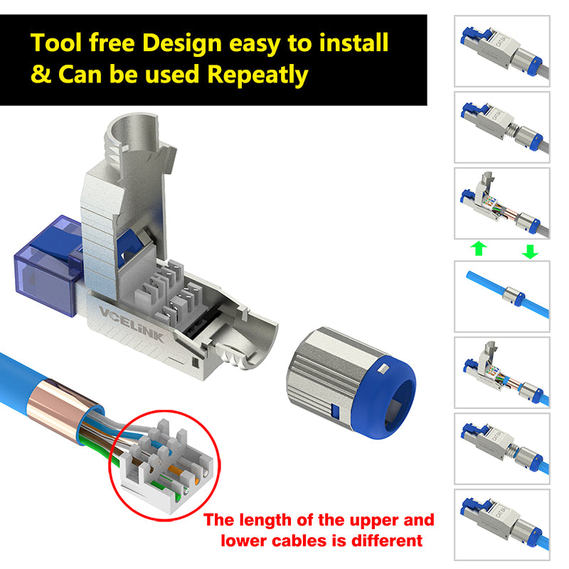 Cat6a Toolless Connector VCELINK