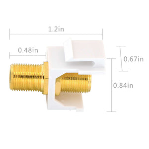 gold-plated coax keystone