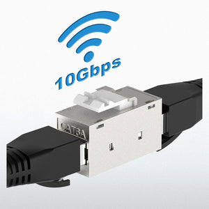 cat6a female to female keystone