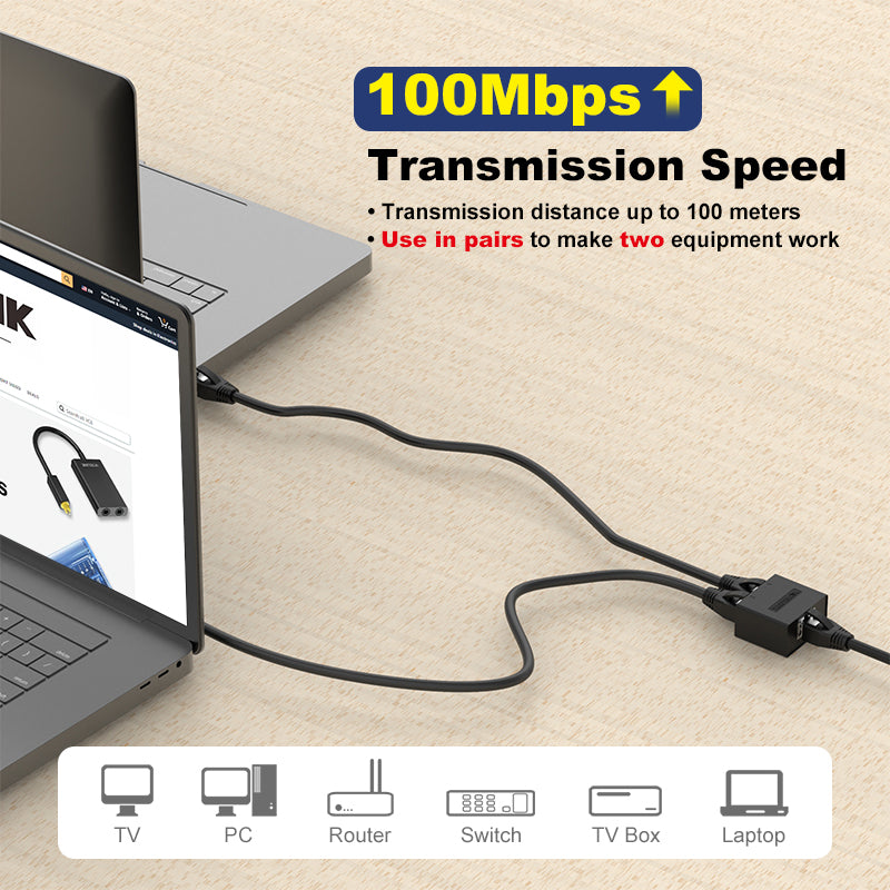 RJ45 Ethernet Splitter Adapter VCELINK