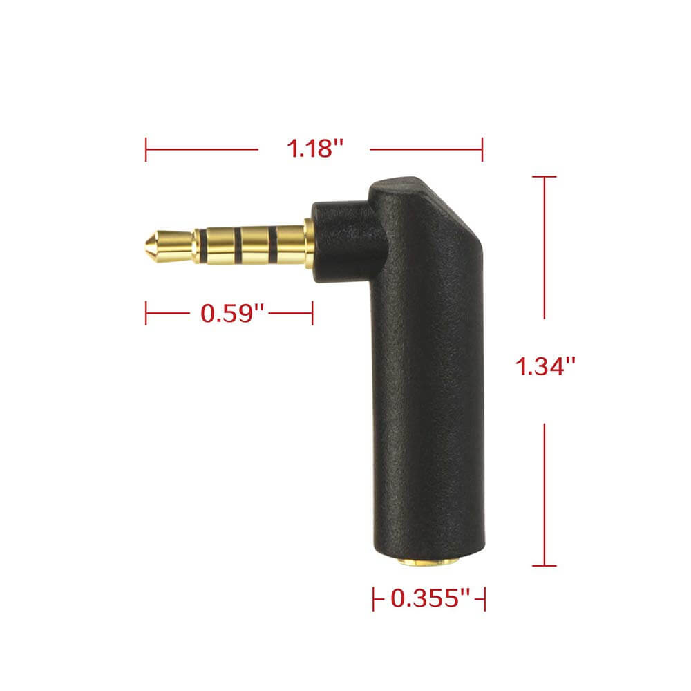 Inline 89003 Adaptateur Audio Jack 3,5 mm RJ45 Noir