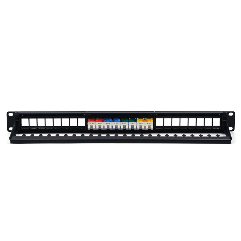 Network Rack Usb Keystone Rack Mount Patch Panel with Keystone Coupler VCELINK