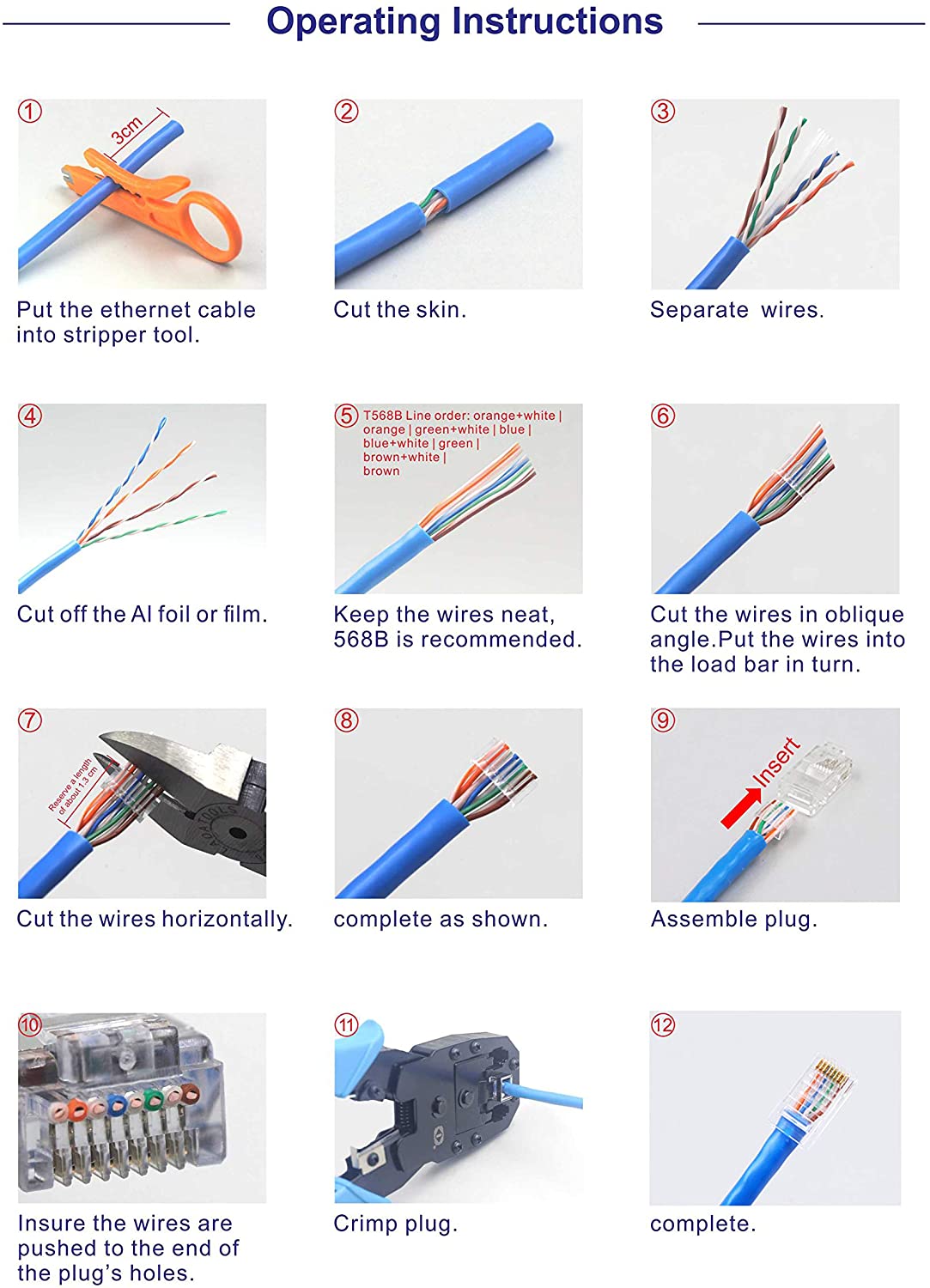 RJ45 CAT6 Cable Connectors VCELINK