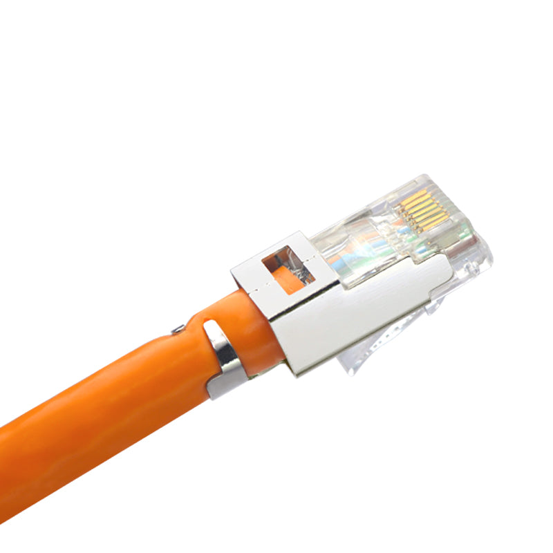 VCELINK Connettori RJ45 Femmina Femmina, Accoppiatore RJ45 Schermato per  Cavo Ethernet Cat6A Cat7, Plug RJ45 Argento : : Informatica