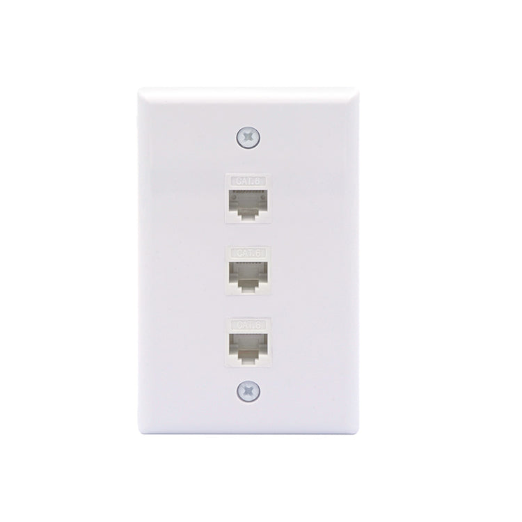 3-Port Cat6 Wandplatte VCELINK