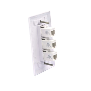 3-Port Cat6 Wandplatte VCELINK